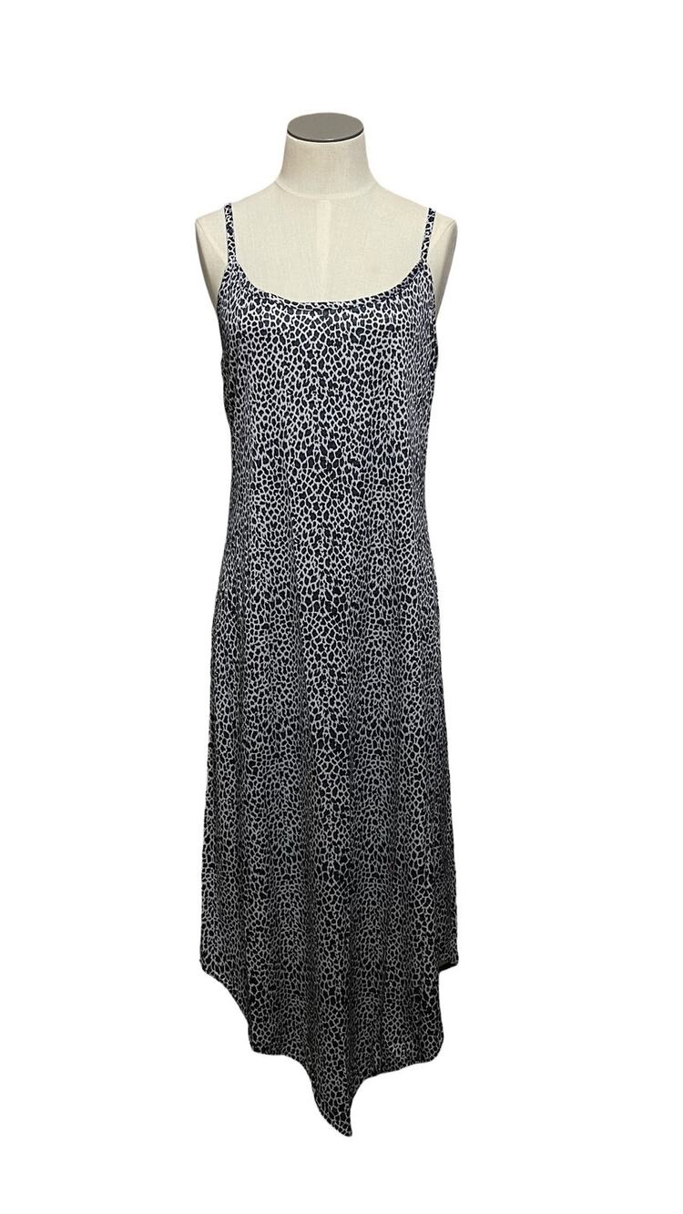 NWT LA Intimates Cheetah Coquette Strappy Nightie Chemise Sleep Dress Sz M